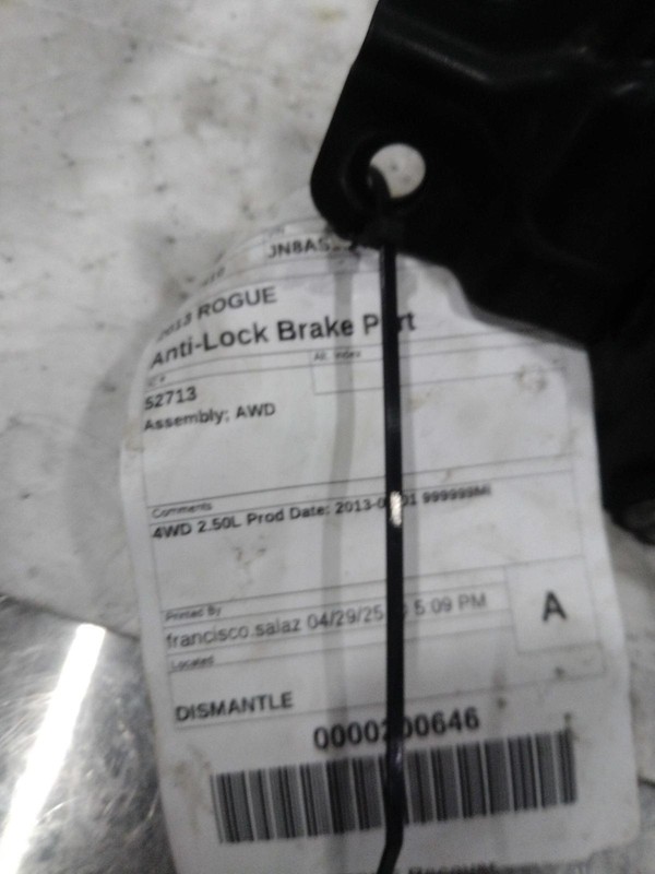 2013 Nissan Rogue ABS Pump & Motor Assembly OEM 47660JM20C 123K Miles