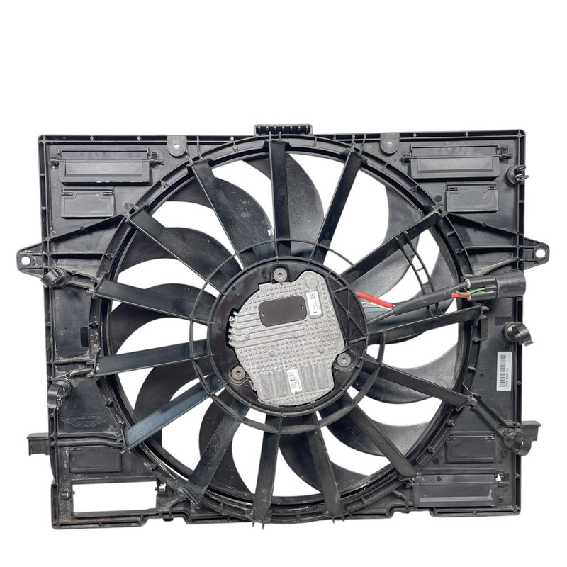 Damaged Cover* 17-23 Aston Martin DB11 Radiator cooling fan shroud w/ motor OEM