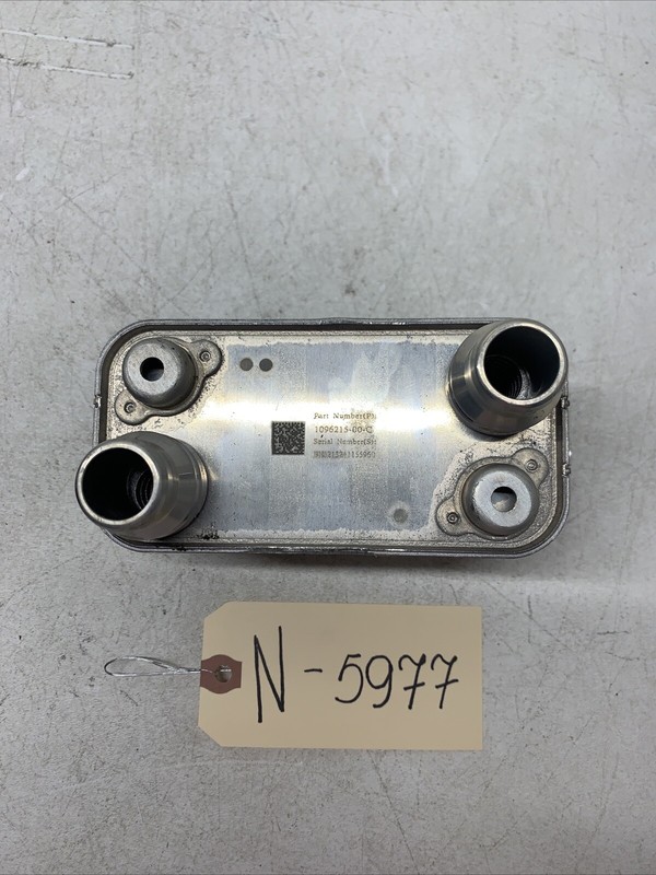 2020-2022 TESLA MODEL Y REAR MOTOR OIL COOLER HEAT EXCHANGER OEM 5977 B88