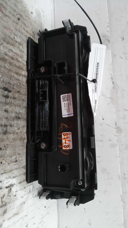 2017 Honda Civic A/C Selector Switch OEM Grey 598657 88K Miles Used