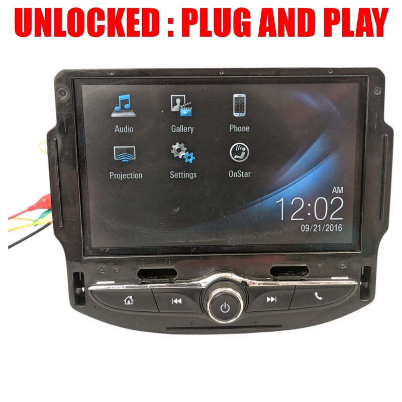 UNLOCKED 2017 Trax Cruze Sonic Malibu Player Radio Stereo Screen Display TESTED