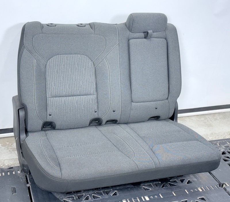 ✅ 2019-2026 RAM 1500 5th CREW CAB OEM REAR RIGHT CLOTH SEAT Gray 2nd ROW ARMREST