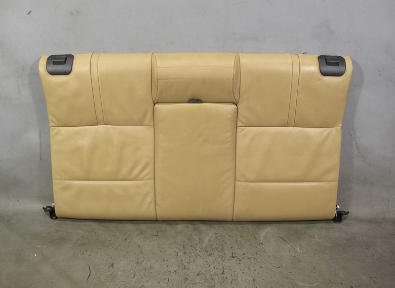 2008-2013 BMW E93 M3 Convertible Rear Seat Backrest Pad Bamboo Beige Leather OEM