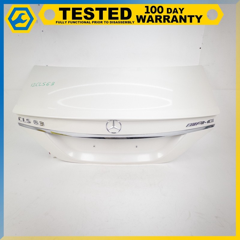 12-18 MERCEDES-BENZ CLS63 AMG TRUNK LID PANEL ASSEMBLY DIAMOND WHITE OEM