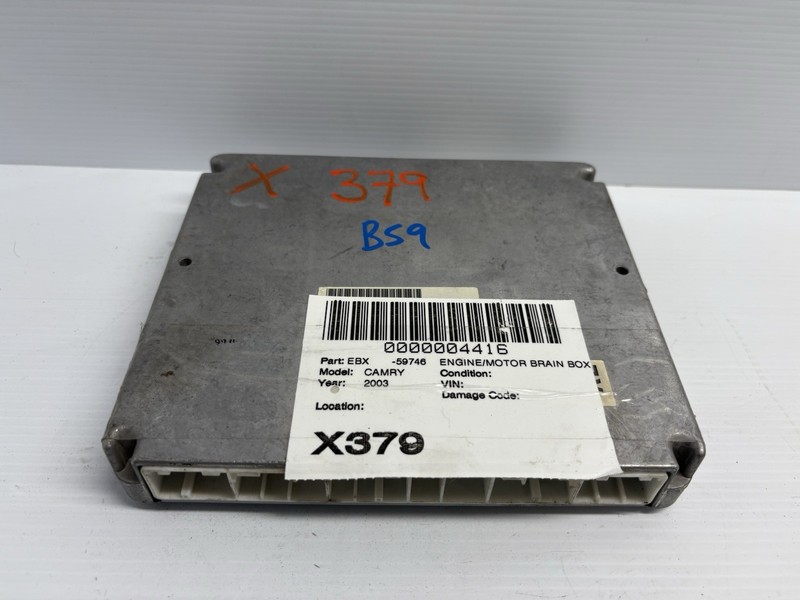 02 Toyota Camry 89661-0X040 Computer Brain Engine Control ECU ECM EBX Module
