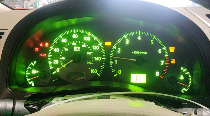 2003 2004 Infiniti G35 Sedan Automatic Speedometer Cluster 185k OEM GREEN LIGHTS