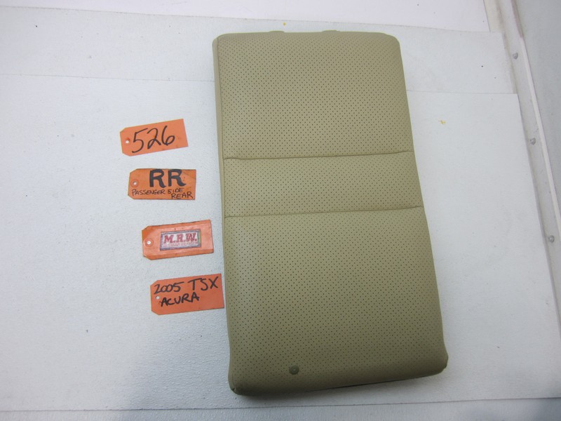 FITS 04-08 TSX PASSENGER SIDE REAR BACK SEAT UPPER TOP CUSHION TAN LEATHER CAR R