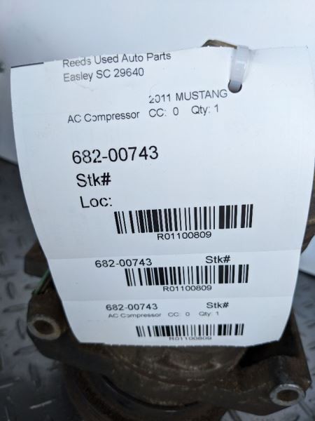 AC Compressor Fits 11-14 MUSTANG 1100809