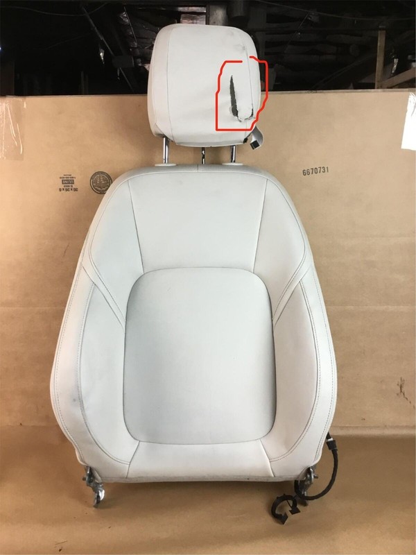Jaguar XF 2016 Front Right Passenger Upper Seat Cushion Pad W/ Headrest 16-19 :M
