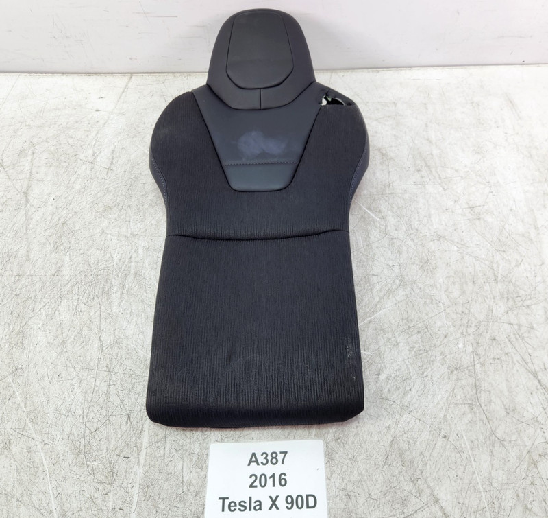 ✅ 16-20 OEM Tesla Model X Rear Center Side 2rd Row Seat Upper Cushion Black *