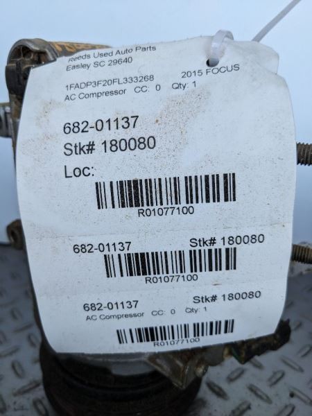 AC Compressor VIN 2 8th Digit Fits 14-18 FOCUS 1077100