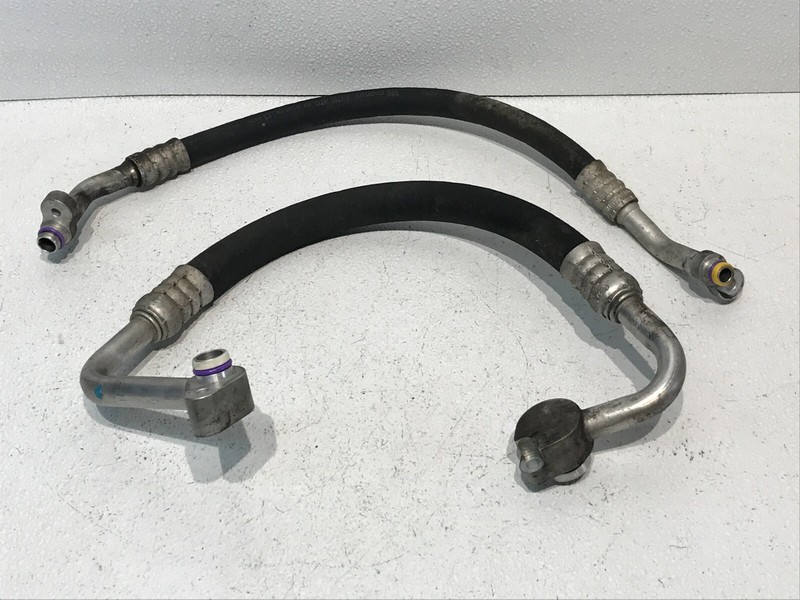 04-10 Audi A8 High Low Pressure A/C Line Hose Set of 2 OEM
