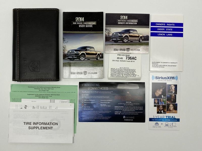 Owners Manual 2014 Dodge Ram Truck 1500 2500 3500 82173