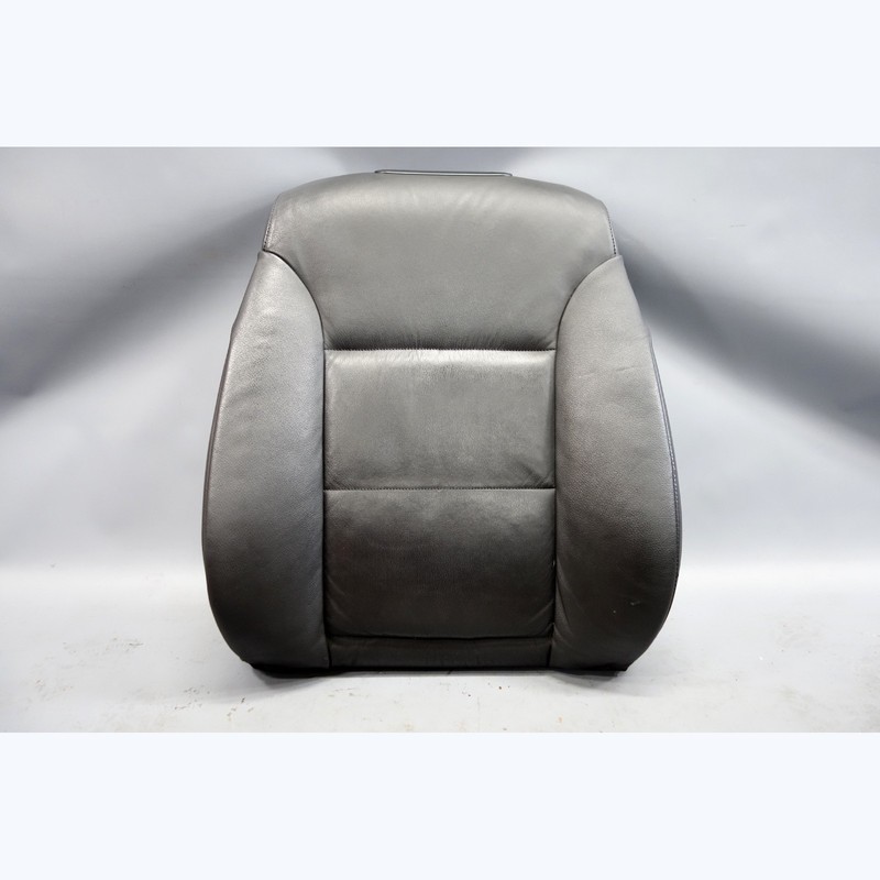 2004-2010 BMW E60 5-Series E61 Front Seat Back Rest Pad Black Leather Heated OE