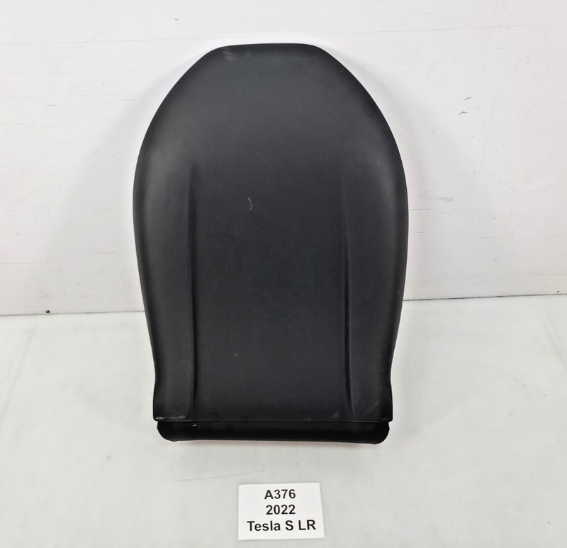 ✅ 21-25 OEM Tesla S Front Right Passenger Seat Upper Back Trim Cover Black *