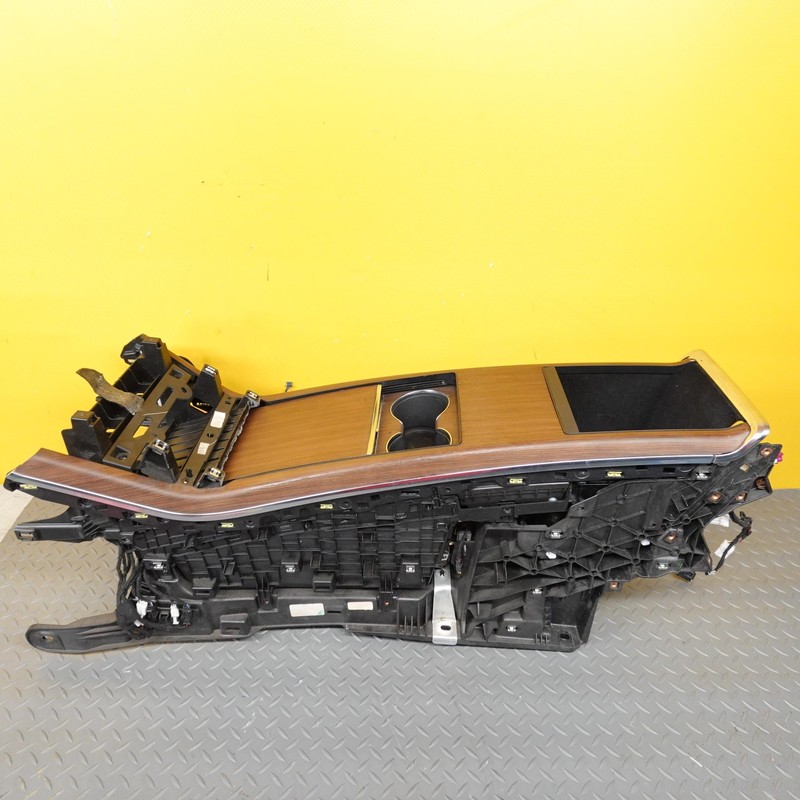 2021-2025 TESLA MODEL S FRONT CENTER COVER CONSOLE WOOD OEM 1026728-00-E