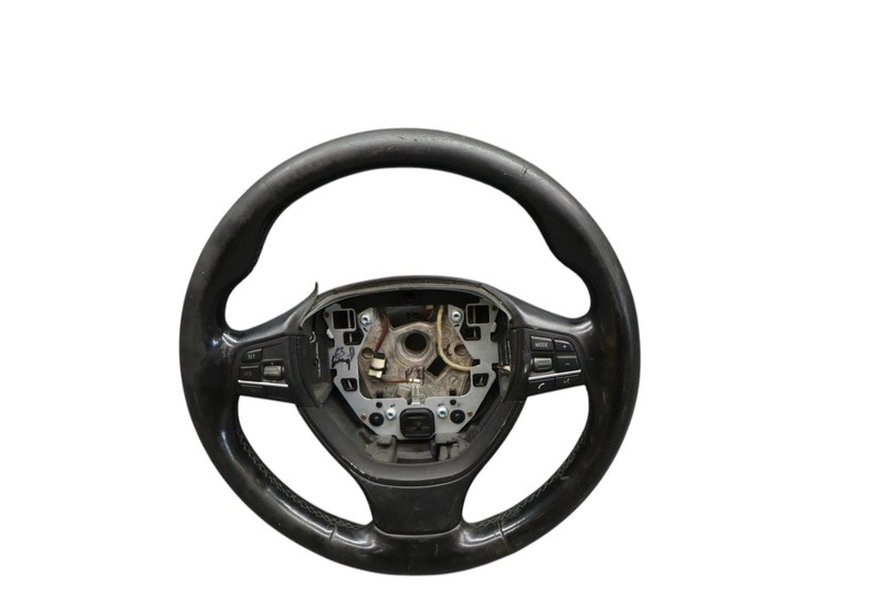 09-15 BMW 750Li 750i 740i F01 F02 Steering Wheel Leather Black 32336790891 Oem