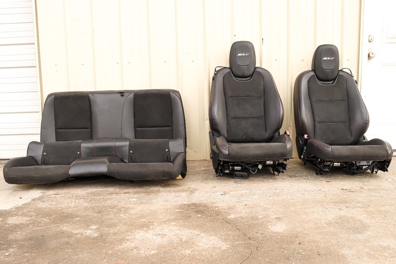 2012-2015 Chevrolet Camaro ZL1 6.2L OEM Leather Suede F&R Seats 19k Miles COUPE