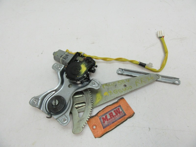 RIGHT REAR POWER WINDOW MOTOR REGULATOR PASSENGER BACK GLASS LIFT GS300 GS400 RR