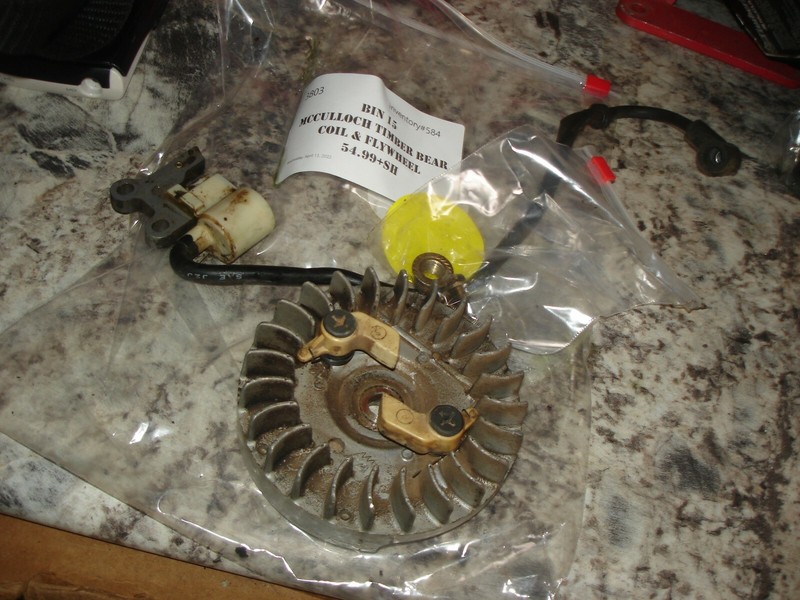 McCulloch timber bear coil and flywheelchainsaw part onlybin 15