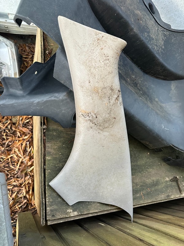 92-95 HONDA CIVIC 2 DOOR COUPE REAR RH PASSENGER SIDE INTERIOR B PILLAR TRIM