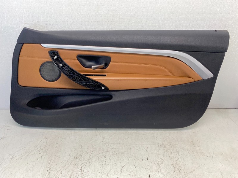 14-20 BMW F32 F33 4 Series Coupe Front Right Passenger Door Panel Card Brown OEM