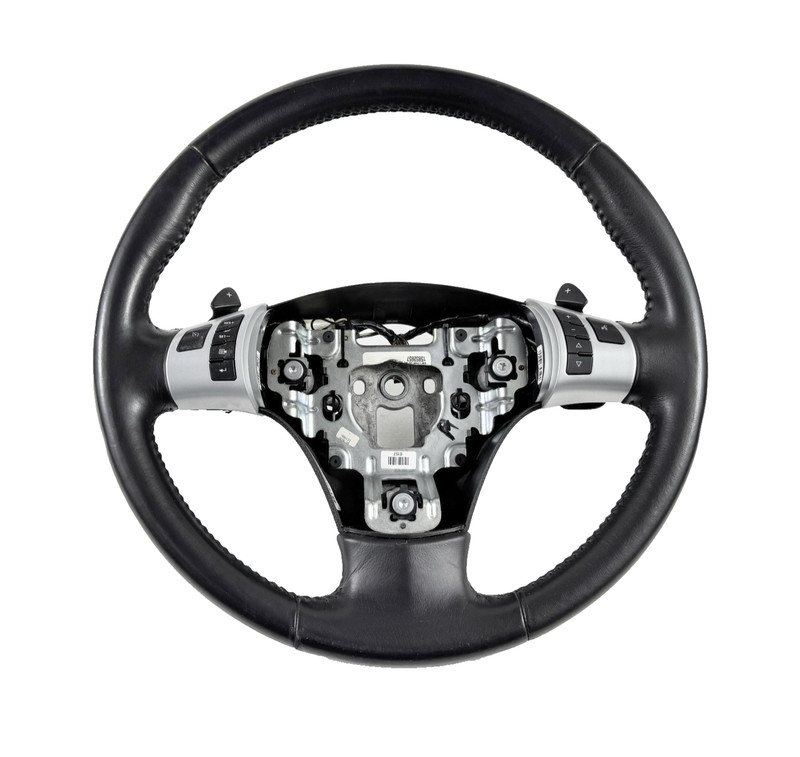 2007-2008 Saturn Aura Black Leather Wrapped Steering Wheel Assembly OEM