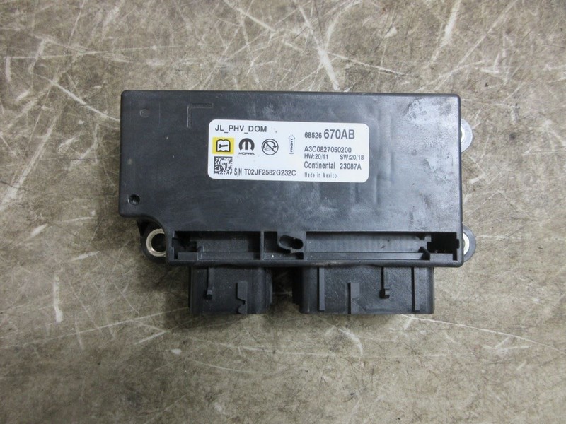 2021-2023 Jeep Wrangler JL Hybrid OEM Occupant Restraint Module 68526670