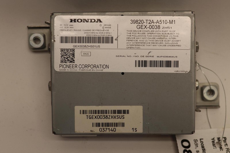 2014-2015 HONDA ACCORD SEDAN RADIO AUDIO SATELLITE CONTROL MODULE UNIT OEM