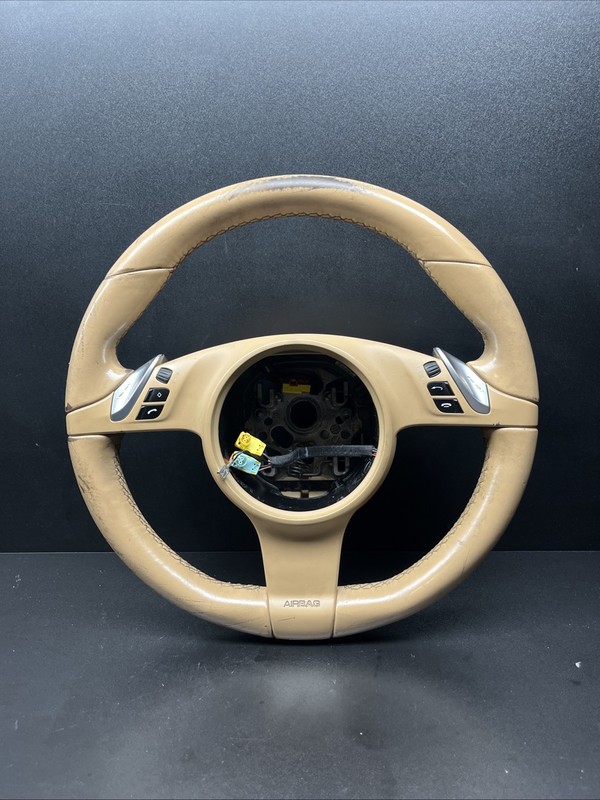 Front Driver Steering Wheel Heated Cedar OEM 970347803 Porsche Panamera 970 2012