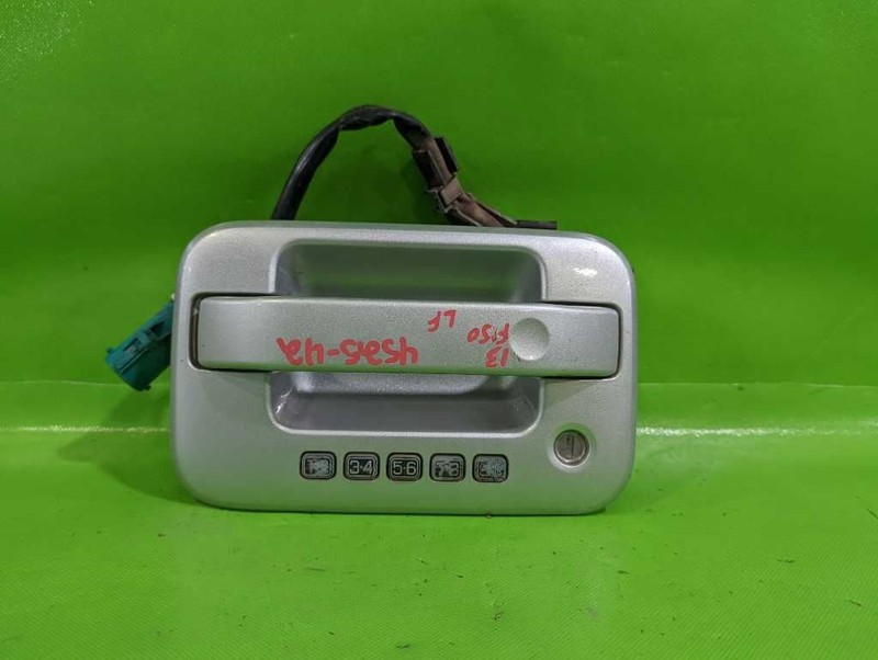 07-14 FORD F150 LEFT FRONT EXTERIOR DOOR HANDLE W/KEYPAD SILVER OEM 4525-42