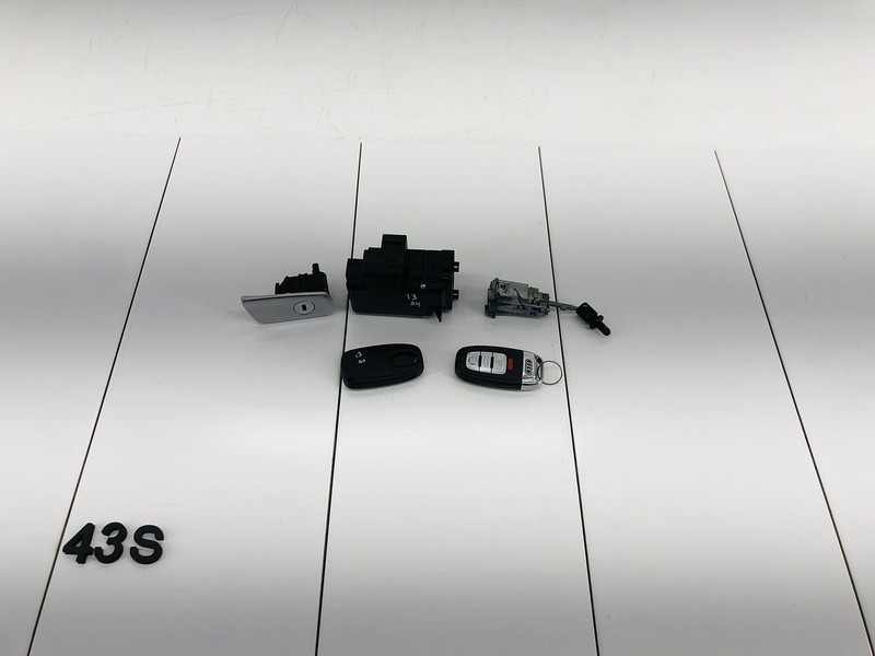 09-16 AUDI A4 QUATTRO IGNITION & CENTRAL & GLOVE BOX LOCK W/ KEY SET OEM