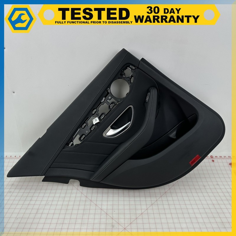 15-18 Mercedes C300 W205 REAR LEFT DRIVER SIDE INTERIOR DOOR PANEL TRIM OEM