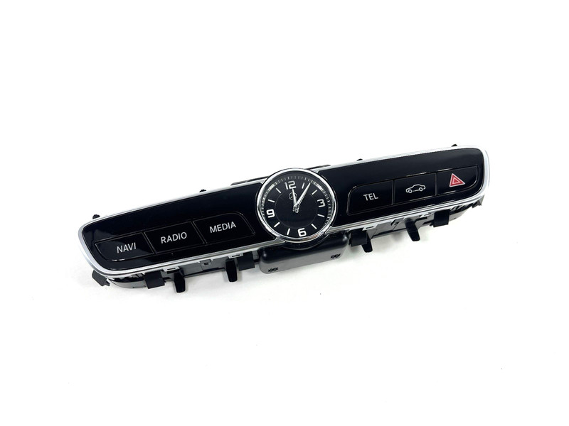 2017–2019 Mercedes E300 W213 Dash Radio NAVI Control Switch Clock Panel OEM