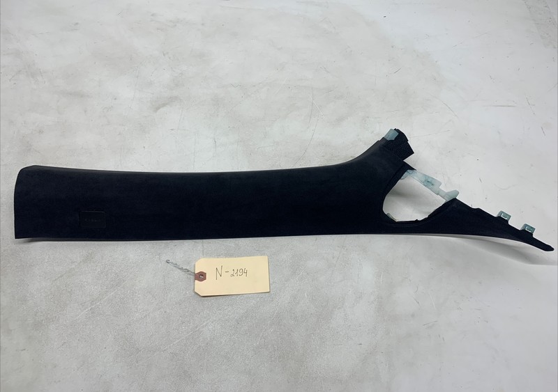12-20 Tesla Model S Front Right Passenger Side A Pillar Trim Alcantara 2194 U22