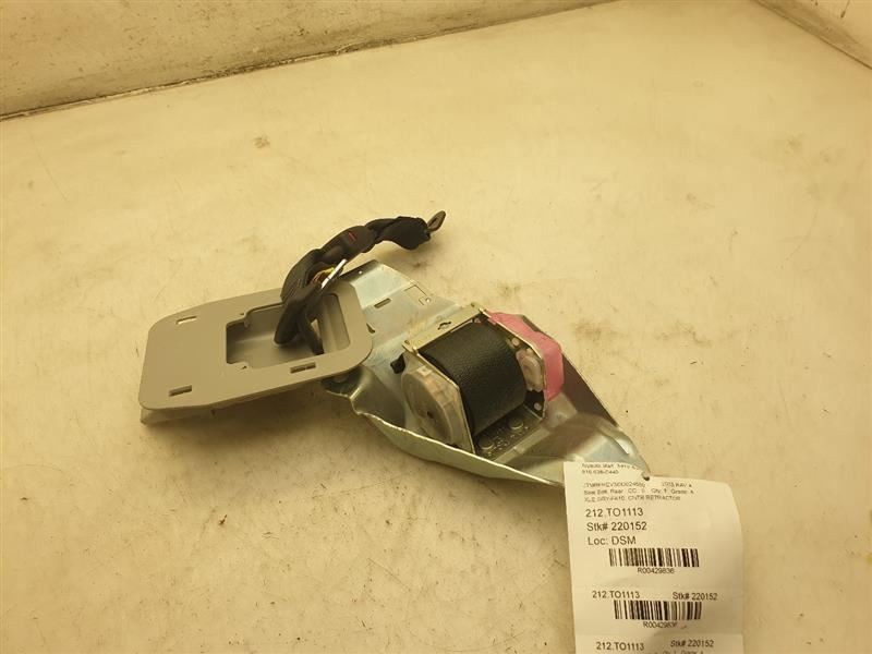 2013 TOYOTA RAV4 XLE REAR CENTER MOUNTED SEAT BELT ASSEMBLY