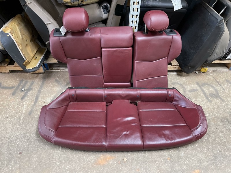 13-18 CADILLAC ATS REAR UPPER AND LOWER CUSION RED SEATS 60/40 OEM SEDAN