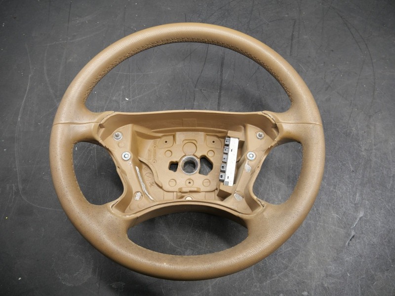 2007-2009 Mercedes-Benz E350 Steering Wheel Tan Beige Leather A2194601603 OEM