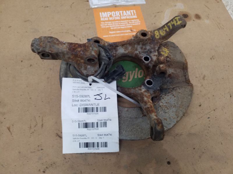 Driver Left Front Spindle/Knuckle Convertible Fits 99-04 VOLVO 70 SERIES 197539
