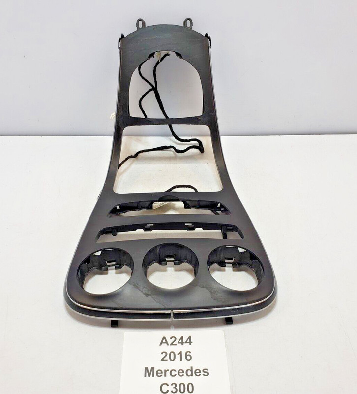 ✅ 15-23 OEM Mercedes W205 C300 Center Console Trim Black Ash Wood Trim Cover