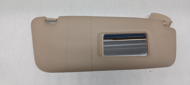 08-'10 BMW 528i right passenger Sun visor illuminated vinyl tan OEM