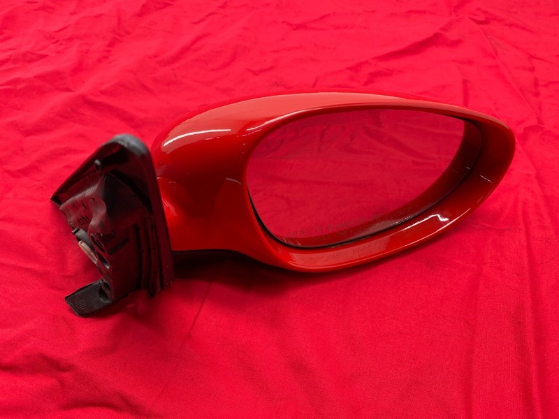 97-05 Porsche 911 Boxster 986 Right Side View Door Mirror Arena Red Metallic OEM