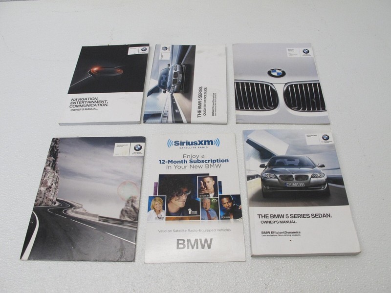 11-13 BMW F10 SEDAN OWNERS MANUAL CASE WALLET HANDBOOK FOLDER OEM 102523