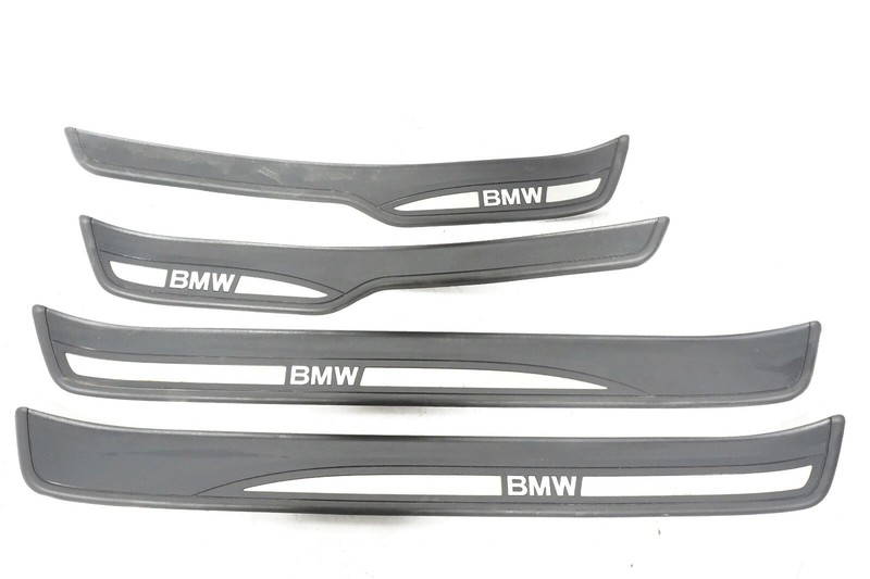 09 10 11 12 BMW 328Xi E91 WAGON SILL SCUFF PLATE TRIM COVER FRONT & REAR SET OEM