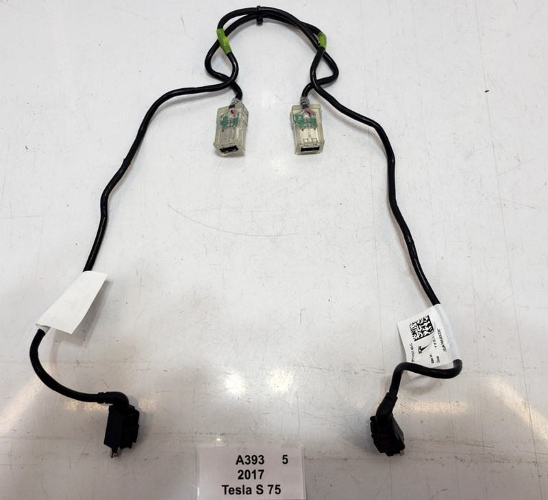 ✅ 16-20 OEM Tesla Model X S Rear Left Right 2nd Row USB Cable Wiring Harness