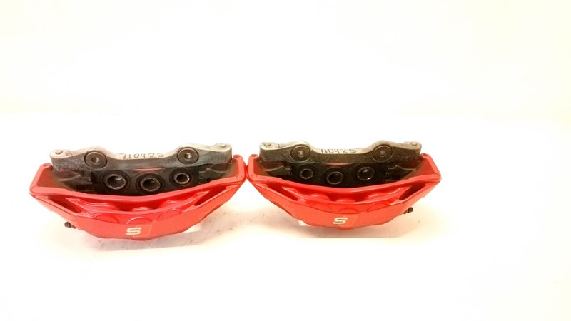 18-24 AUDI B9 S4 S5 AKEBONO RED BRAKE DISC CALIPER LEFT RIGHT FRONT OEM 110425