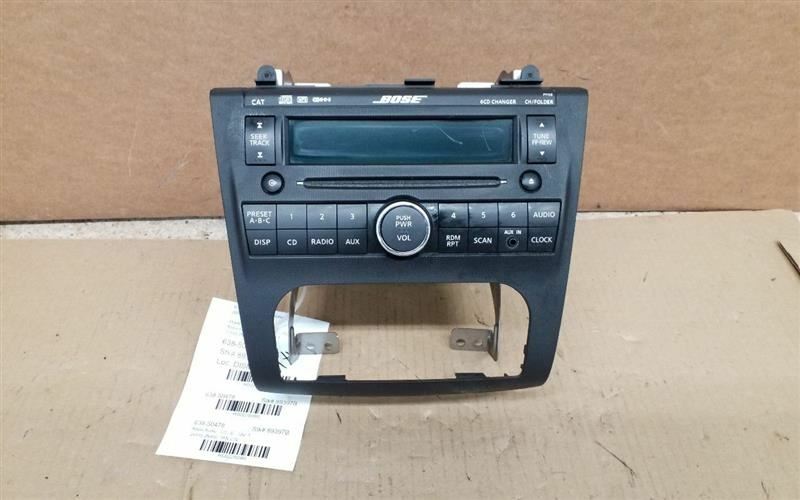 Audio Equipment Radio Receiver AM-FM-6 Disc CD Fits 07-09 ALTIMA 225080
