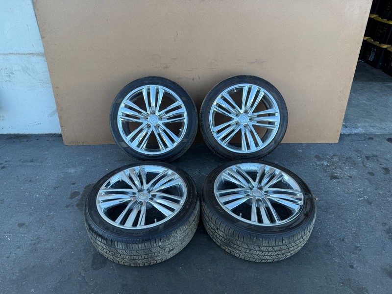 INFINITI Q50 2014-2024 OEM CHROME RIMS WHEELS TIRES 19"X8.5" SET