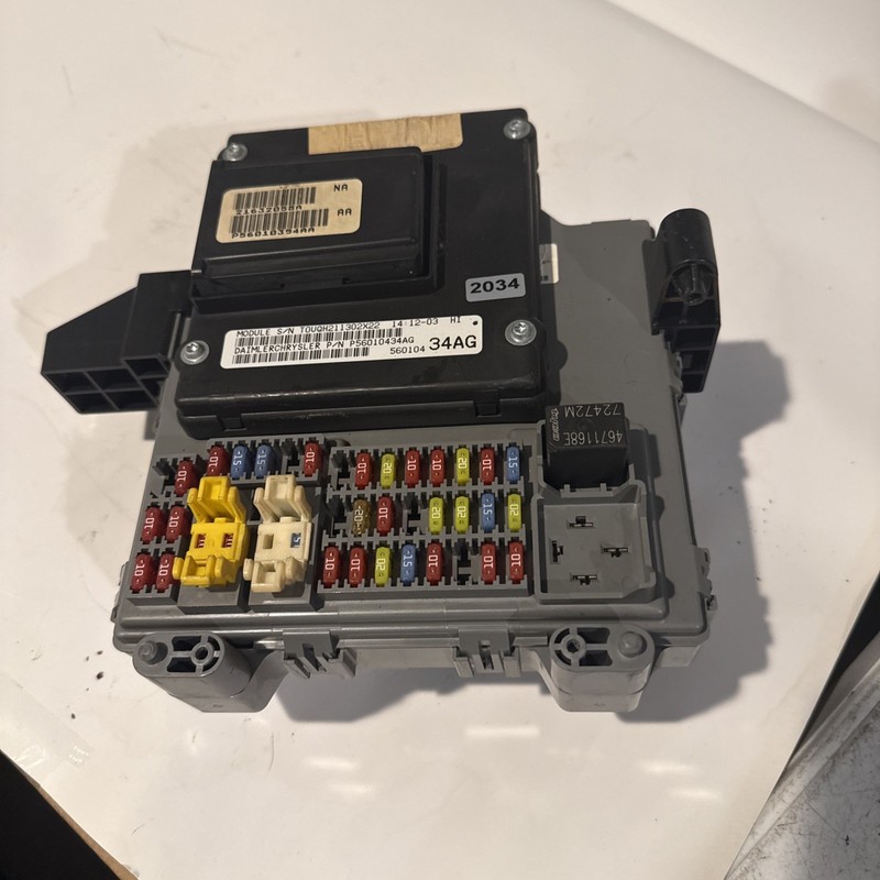 56010434AG Jeep 2004 Liberty Body Control Module BCM Fuse Box Interior Cabin