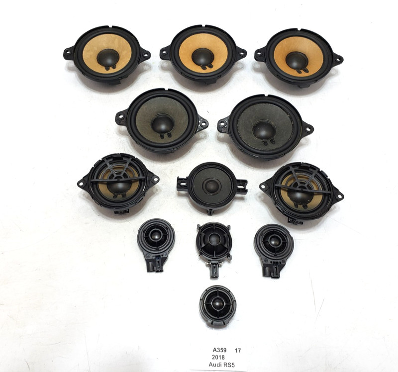 ✅ 17-24 OEM Audi RS5 A4 A5 Left Right Door Dash Audio Sound Speaker SET